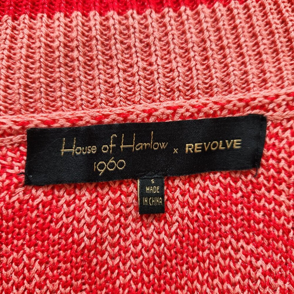 House of Harlow 1960 X Revolve Julep Cardigan Pink Red Long Cute Pretty Small - Picture 6 of 9
